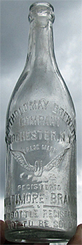 BARTHOLOMAY BREWERY COMPANY EMBOSSED BEER BOTTLE