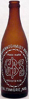 GBS EMBOSSED BEER BOTTLE