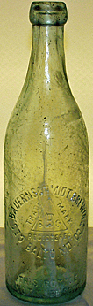 THE GEORGE BAUERNSCHMIDT BREWING COMPANY EMBOSSED BEER BOTTLE