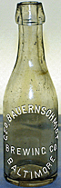 THE GEORGE BAUERNSCHMIDT BREWING COMPANY EMBOSSED BEER BOTTLE