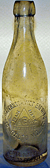 THE GEORGE BAUERNSCHMIDT BREWING COMPANY EMBOSSED BEER BOTTLE