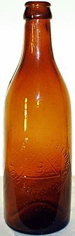 THE GEORGE BAUERNSCHMIDT BREWING COMPANY EMBOSSED BEER BOTTLE