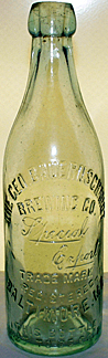 THE GEORGE BAUERNSCHMIDT BREWING COMPANY EMBOSSED BEER BOTTLE