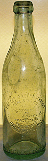 THE GEORGE BAUERNSCHMIDT BREWING COMPANY EMBOSSED BEER BOTTLE