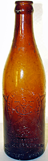 GEORGE BAUERNSCHMITDT BREWERY EMBOSSED BEER BOTTLE