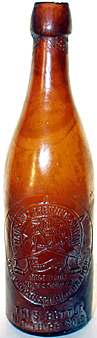 THE GEORGE BAUERNSCHMIDT BREWING COMPANY EMBOSSED BEER BOTTLE