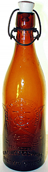 GEORGE BAUERNSCHMITDT BREWERY EMBOSSED BEER BOTTLE