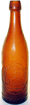 THE GEORGE BAUERNSCHMIDT BREWING COMPANY EMBOSSED BEER BOTTLE