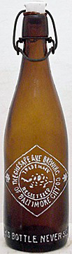 THE CHESAPEAKE BREWING COMPANY EMBOSSED BEER BOTTLE