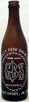 GBS EMBOSSED BEER BOTTLE