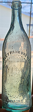 DARLEY PARK BREWERY EMBOSSED BEER BOTTLE