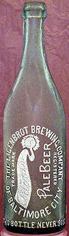 THE EIGENBROT BREWING COMPANY EMBOSSED BEER BOTTLE