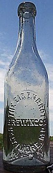 THE EIGENBROT BREWING COMPANY EMBOSSED BEER BOTTLE