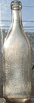 THE EIGENBROT BREWING COMPANY EMBOSSED BEER BOTTLE