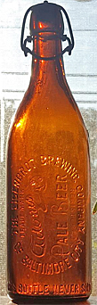 THE EIGENBROT BREWING COMPANY EMBOSSED BEER BOTTLE