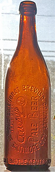 THE EIGENBROT BREWING COMPANY EMBOSSED BEER BOTTLE