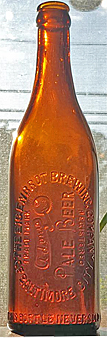 THE EIGENBROT BREWING COMPANY EMBOSSED BEER BOTTLE