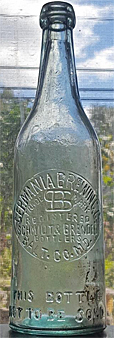 GERMANIA BREWING COMPANY EMBOSSED BEER BOTTLE