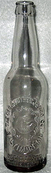 THE GEORGE GUNTHER Jr. BREWING COMPANY EMBOSSED BEER BOTTLE