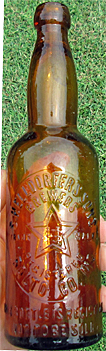 S. HELLDORFER'S SONS BREWERS EMBOSSED BEER BOTTLE