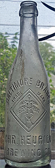 CHR. HEURICH BREWING COMPANY EMBOSSED BEER BOTTLE