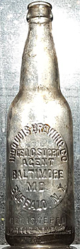 IROQUOIS BREWING COMPANY EMBOSSED BEER BOTTLE