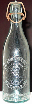 THE LION BREWING COMPANY EMBOSSED BEER BOTTLE