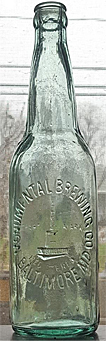 MONUMENTAL BREWING COMPANY EMBOSSED BEER BOTTLE