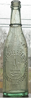 MONUMENTAL BREWING COMPANY EMBOSSED BEER BOTTLE