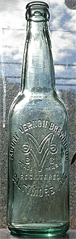 MOUNT VERNON BREWING COMPANY EMBOSSED BEER BOTTLE