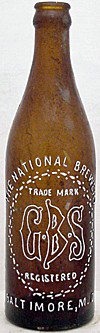 GBS EMBOSSED BEER BOTTLE