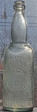 THE NATIONAL BREWING COMPANY EMBOSSED BEER BOTTLE