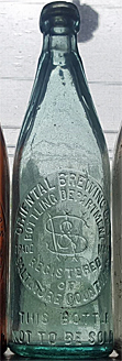 ORIENTAL BREWING COMPANY EMBOSSED BEER BOTTLE