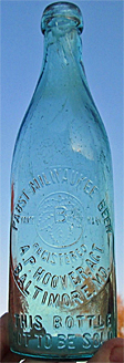 PABST MILWAUKEE BEER EMBOSSED BEER BOTTLE