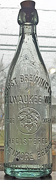PABST BREWING COMPANY EMBOSSED BEER BOTTLE