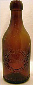  EMBOSSED BEER BOTTLE