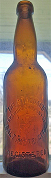 THE STANDARD BREWING COMPANY EMBOSSED BEER BOTTLE