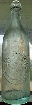 THE STANDARD BREWING COMPANY EMBOSSED BEER BOTTLE