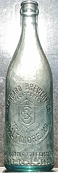 THE STANDARD BREWERY COMPANY EMBOSSED BEER BOTTLE