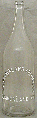 THE CUMBERLAND BREWING COMPANY EMBOSSED BEER BOTTLE