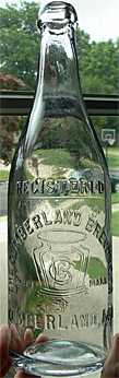 THE CUMBERLAND BREWING COMPANY EMBOSSED BEER BOTTLE