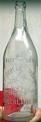 THE CUMBERLAND BREWING COMPANY EMBOSSED BEER BOTTLE