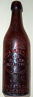 BECK MALTING AND BREWING COMPANY EMBOSSED BEER BOTTLE