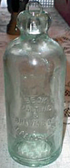 BECK MALTING AND BREWING COMPANY EMBOSSED BEER BOTTLE