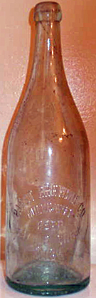 PABST BREWING COMPANY EMBOSSED BEER BOTTLE