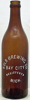 KOLB BREWING COMPANY EMBOSSED BEER BOTTLE