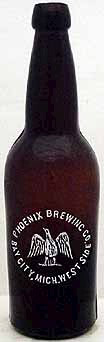 PHOENIX BREWING COMPANY EMBOSSED BEER BOTTLE