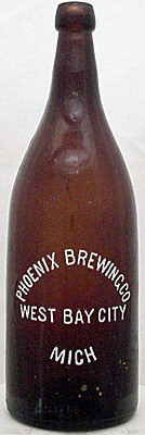 PHOENIX BREWING COMPANY EMBOSSED BEER BOTTLE