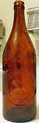 PHOENIX BREWING COMPANY EMBOSSED BEER BOTTLE