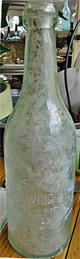 BESSEMER BREWING COMPANY EMBOSSED BEER BOTTLE